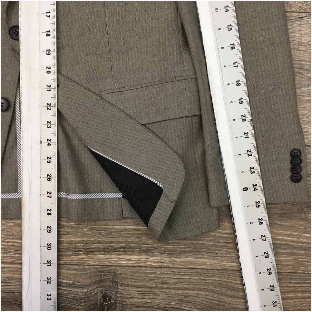 JOHN VARVATOS Mens Blazer‎ Sport Coat Casual Jacket Size 41R Cotton Wool Suit